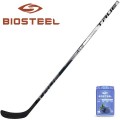 True AX9 Gloss Grip Intermediate Hockey Stick w/ BioSteel Sports Hydration Mix