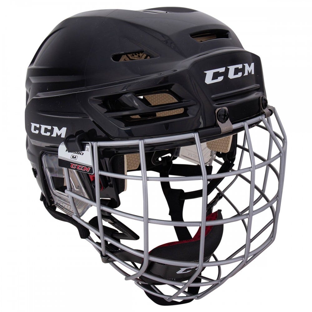 Sr CCM Tacks 910 Hockey Helmet Combo 